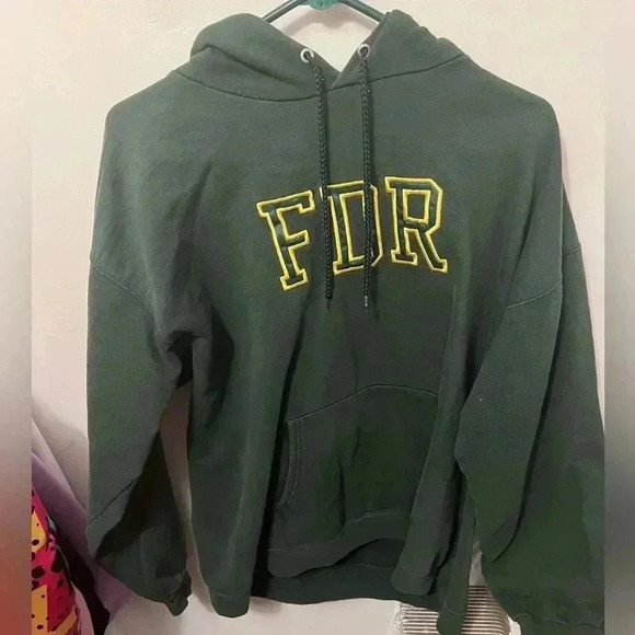 Green FDR hoodie UNISEX - Picture 2 of 7